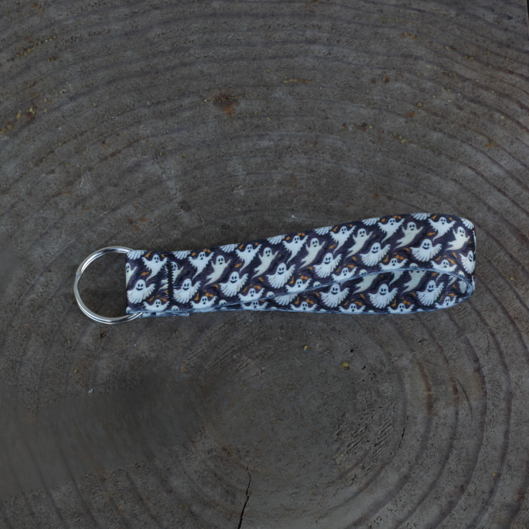 Ghosts Keychain Wrist Lanyard – product close-up