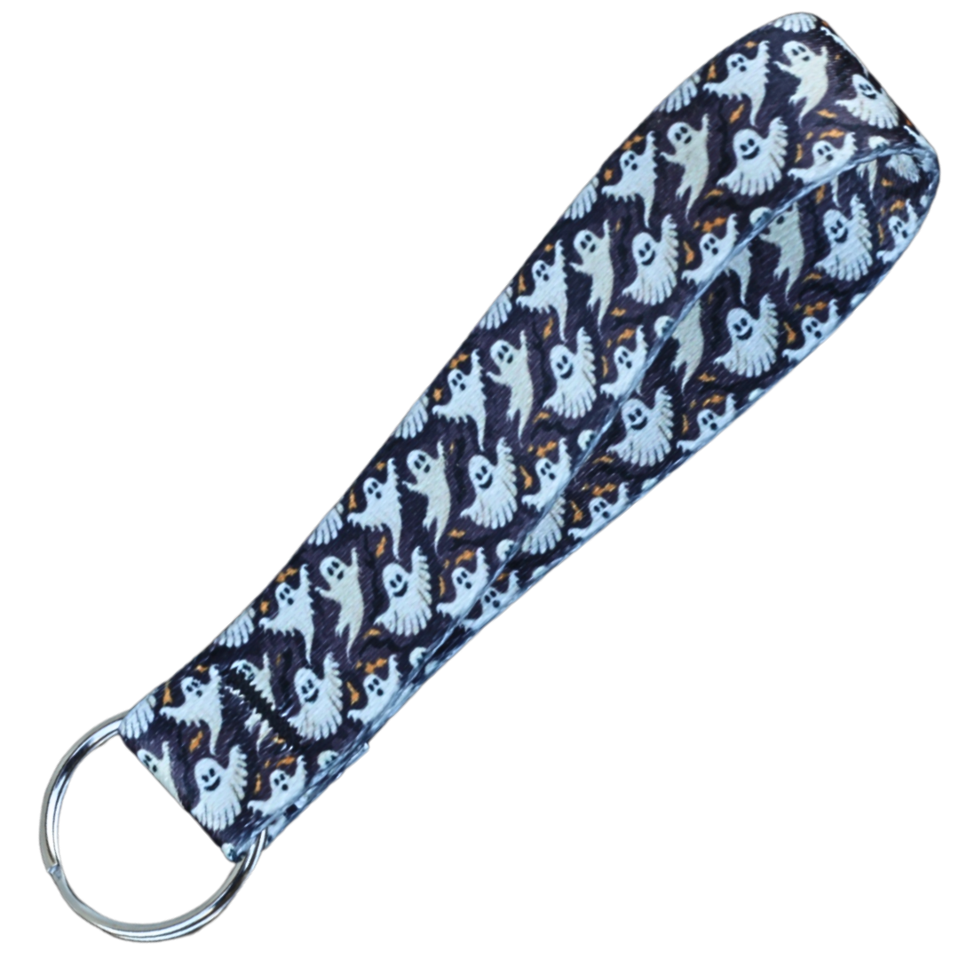Ghosts Keychain Wrist Lanyard – product close-up