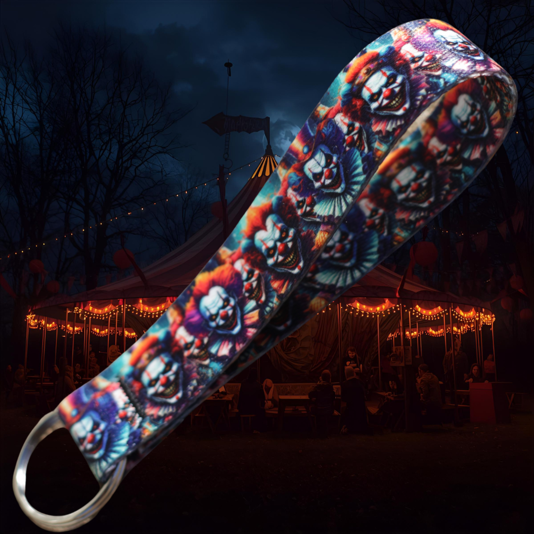 Evil Clowns Keychain Wrist Lanyard