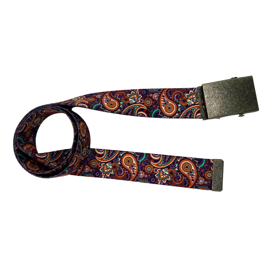 Kid's Purple Paisley Belt