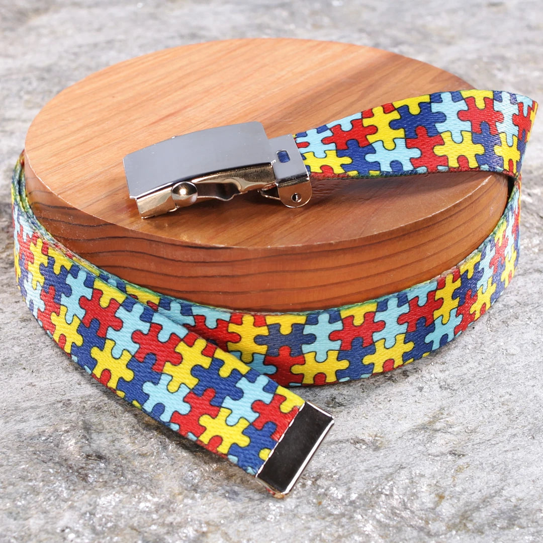 Kids Autism Puzzle Belt | Northwest Straps, made in Oregon