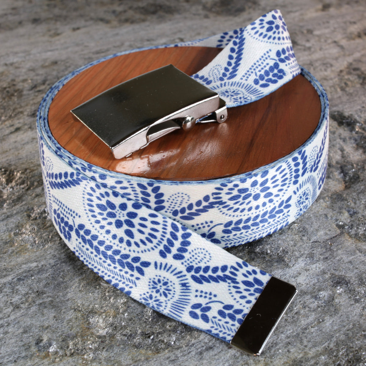 Blue Dots Belt | Northwest Straps, made in Oregon