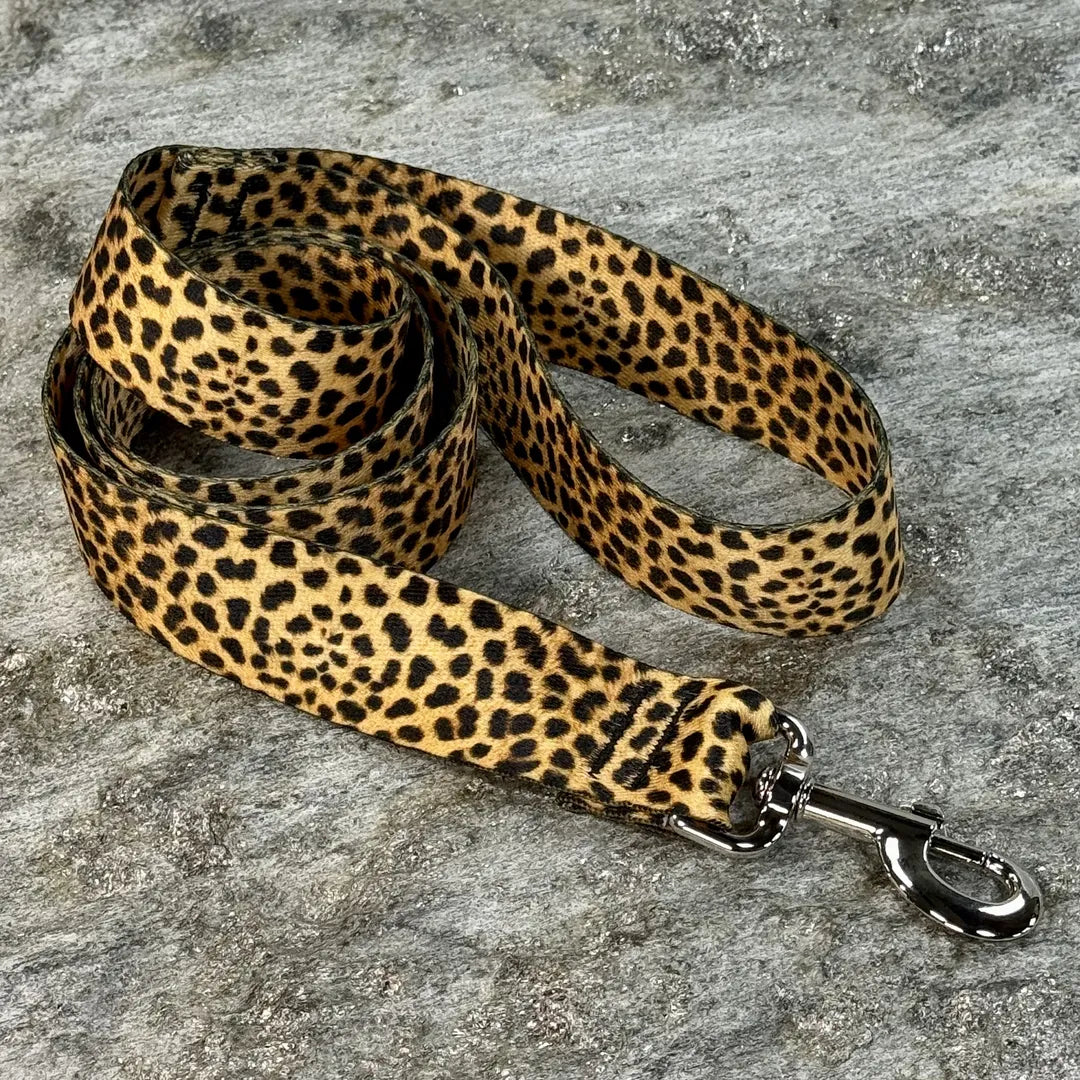 Cheetah Print Dog Leash