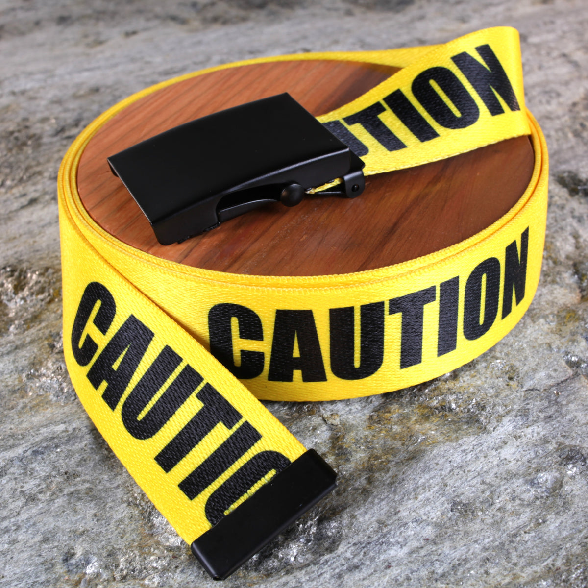 Caution Tape Belt | Northwest Straps, made in Oregon