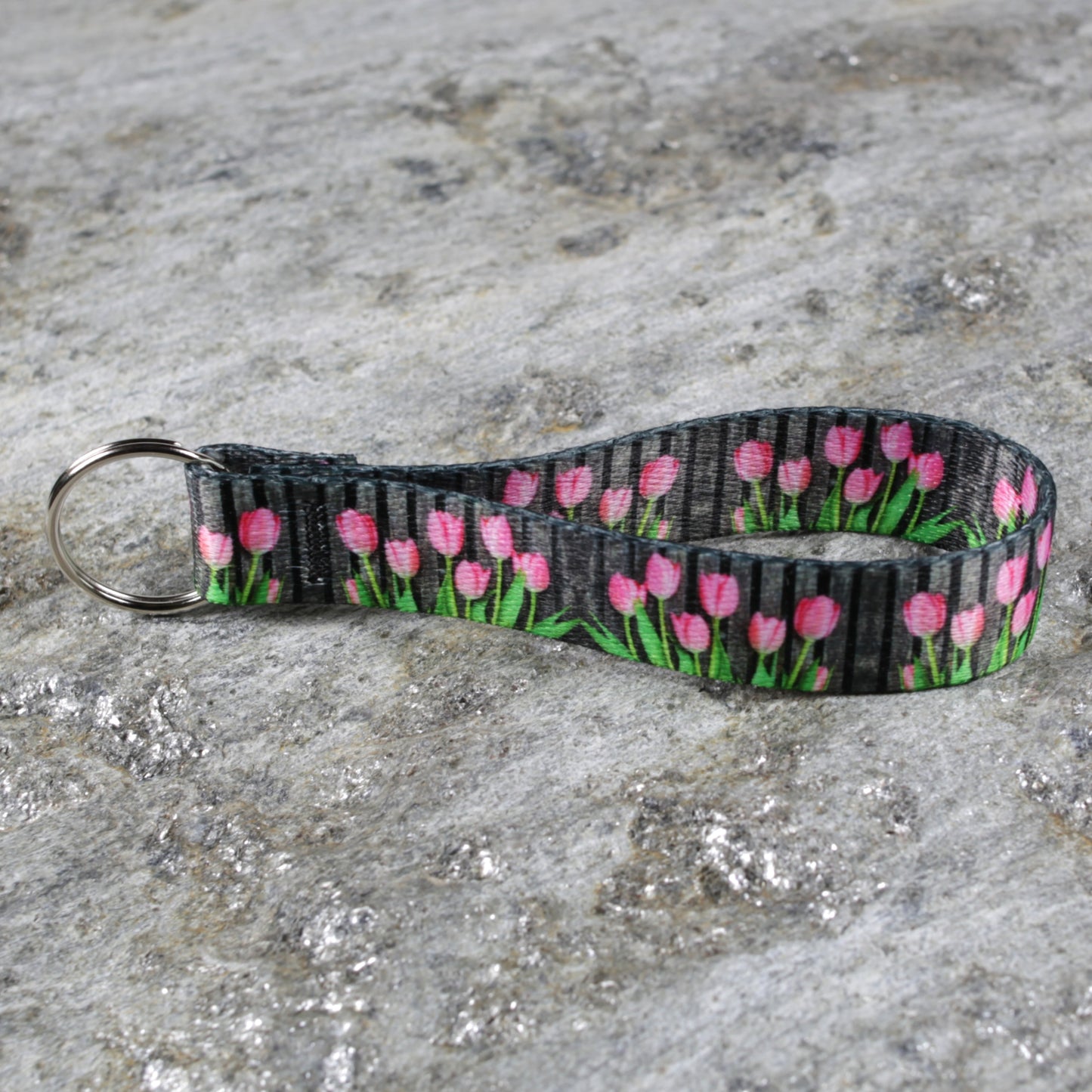 Floral Keychain Wristlet – Bright, Stylish Wrist Strap for Keys & Bags