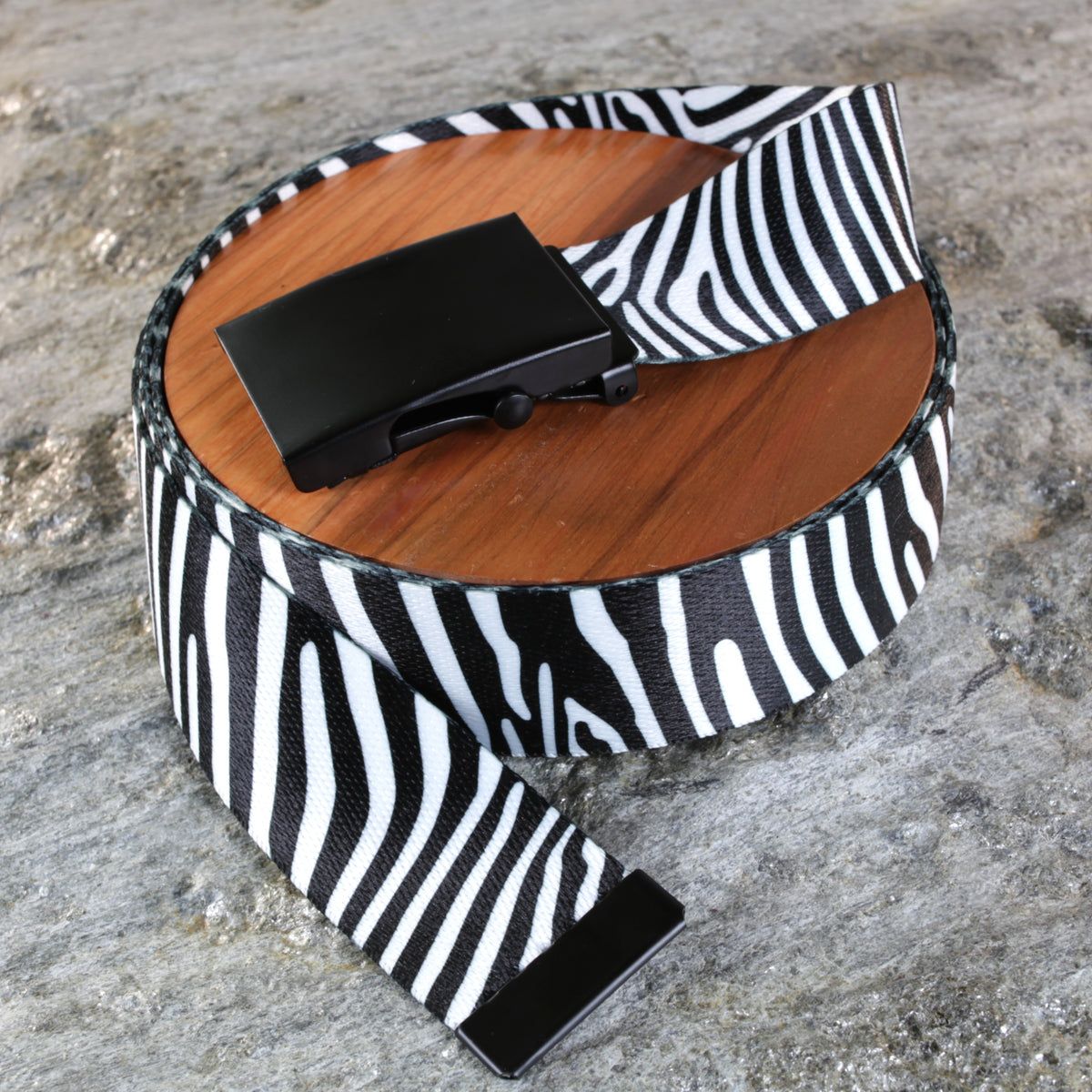 Zebra Print Belt | Northwest Straps, made in Oregon