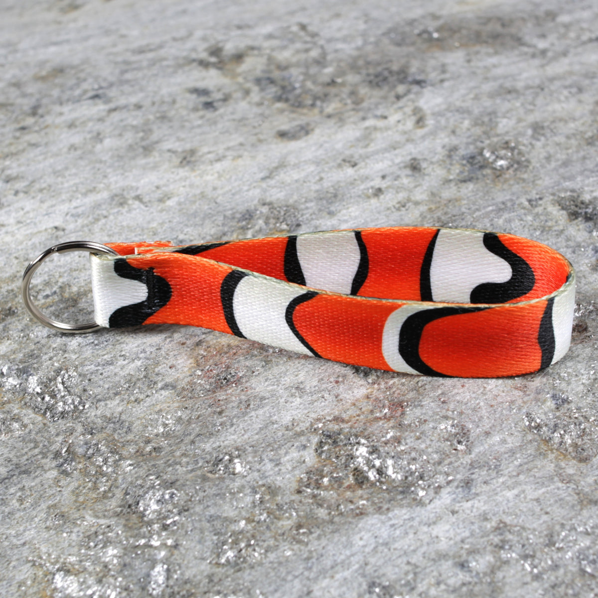 Fish Inspired Keychain Wristlet – Clownfish