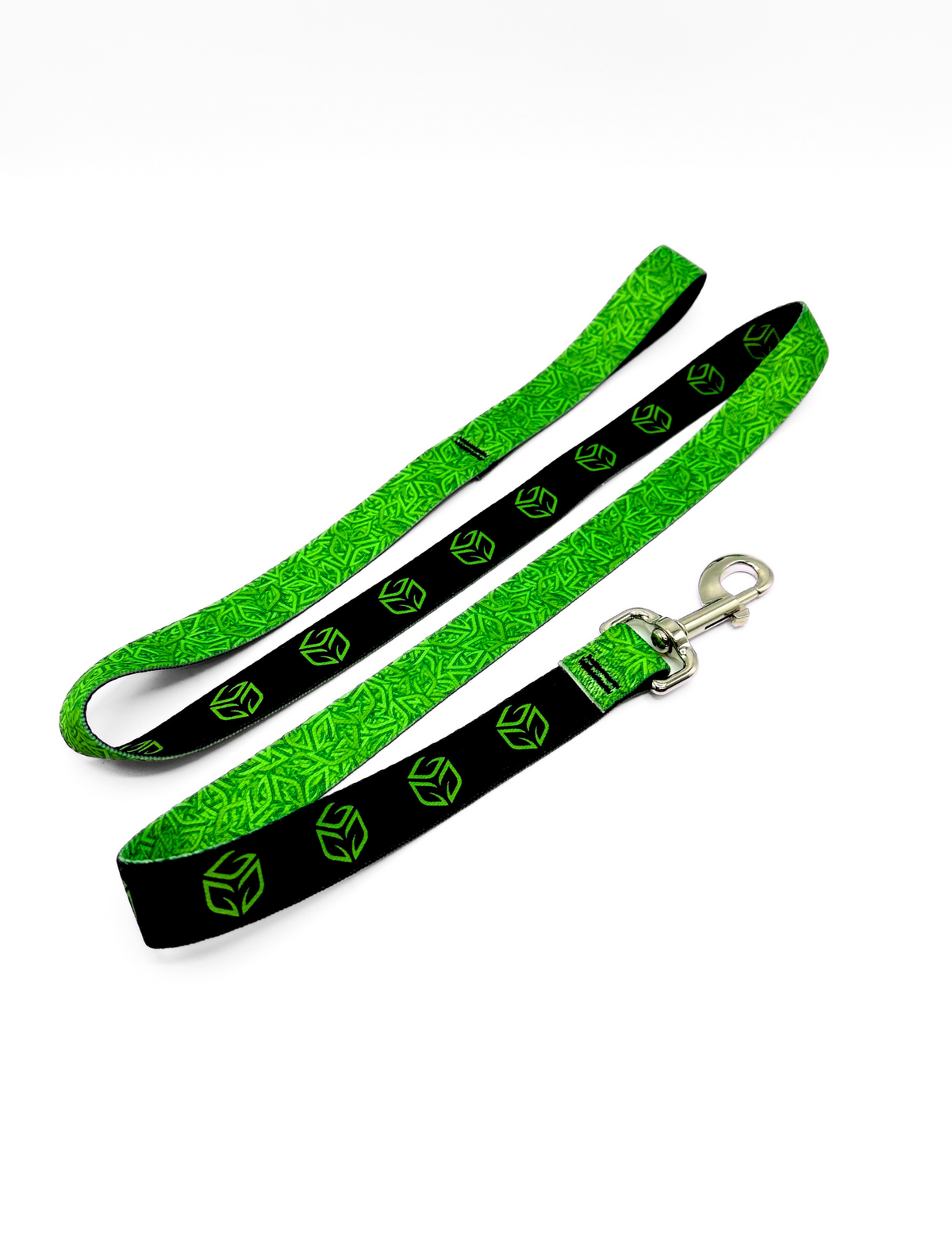 green and black custom leash design by northwest straps.