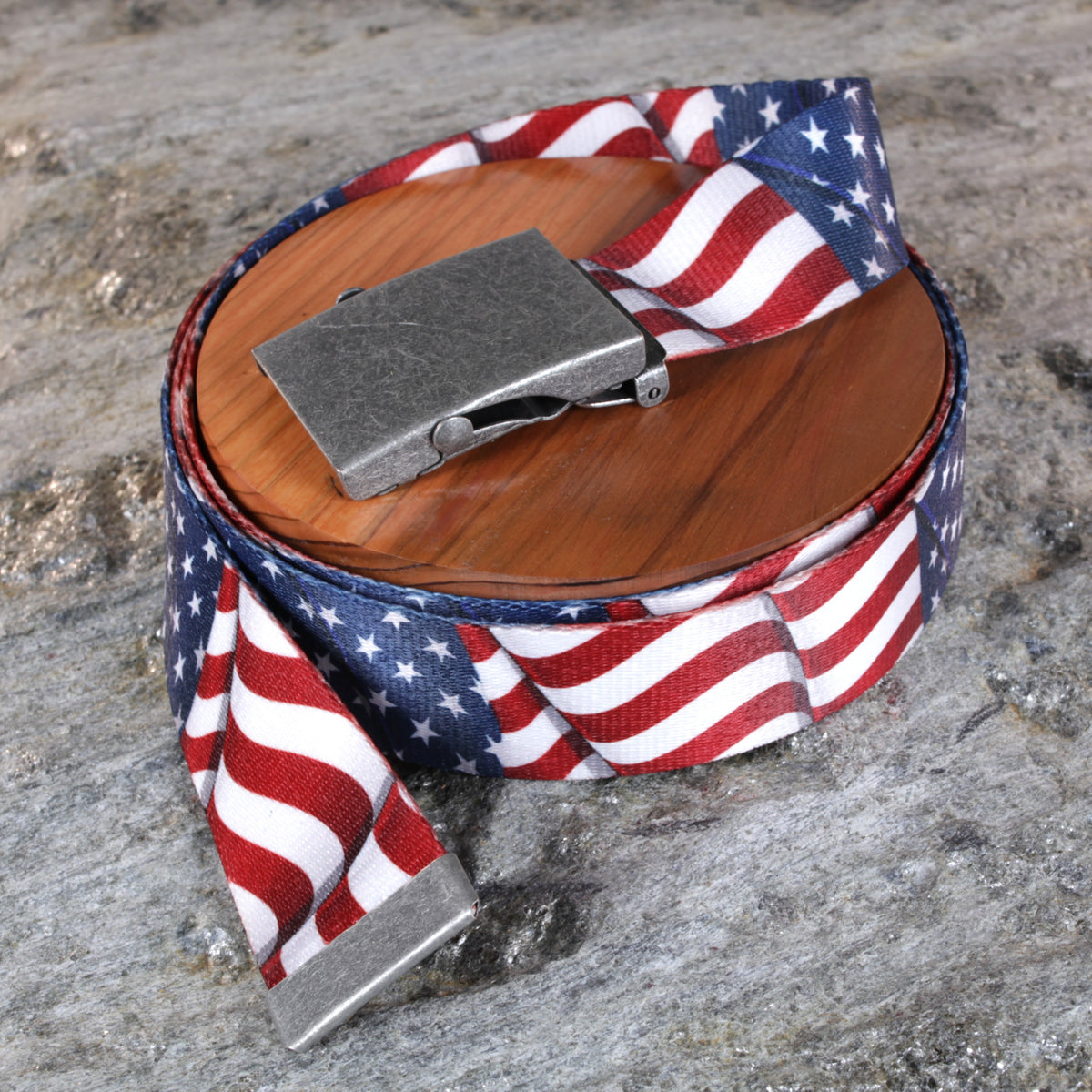Old Glory - American Flag Belt Multiple Buckle Options | Northwest Straps, made in Oregon