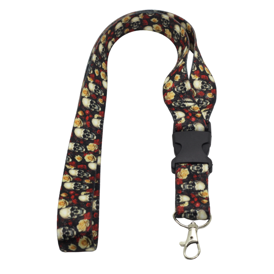 Skulls, Dragons & Dark Art Lanyards – Skulls and Roses