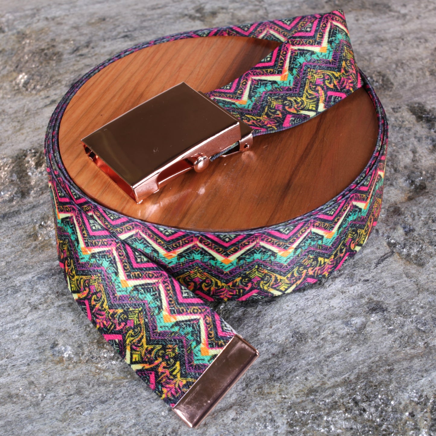 1" Slim Colorful Tribal Belts