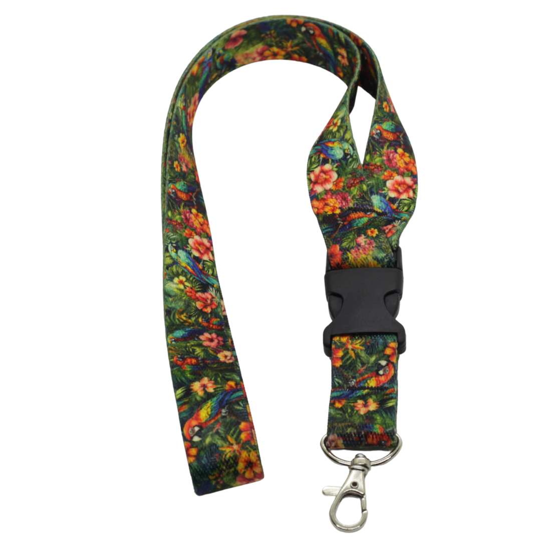 Nature-Inspired Lanyards – Tropical Parrots