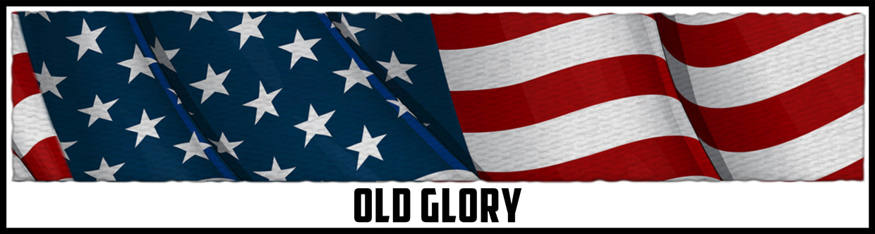 Old glory American flag. 1 1/2 Inch custom picture quality polyester webbing. Design by Northwest Straps.