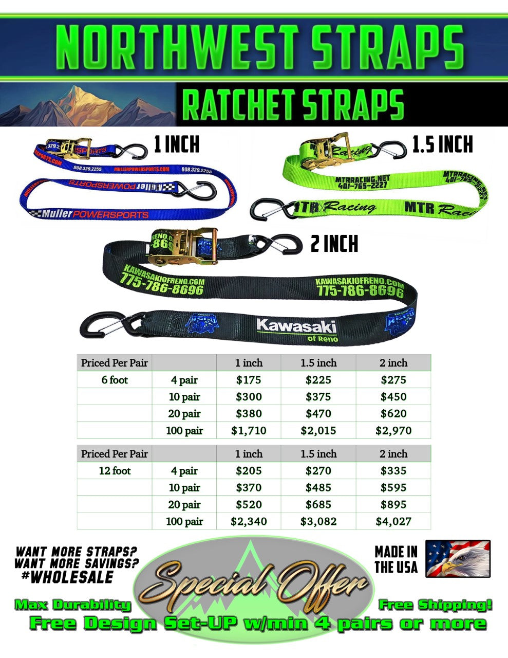 Our American-Made Ratchet Straps Are A Super Hero for Your Business
