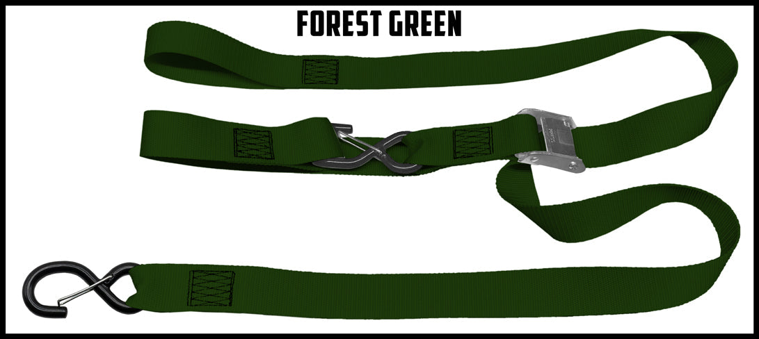 Forest Green 1.5 inch custom picture quality polyester webbing cam strap. Design by Northwest Straps.