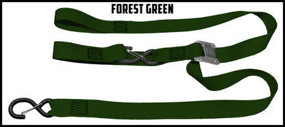 Forest Green 1.5 inch custom picture quality polyester webbing cam strap. Design by Northwest Straps.
