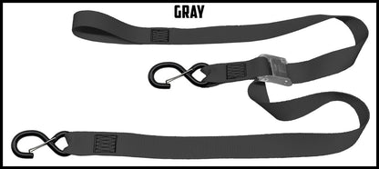 gray 1.5 inch custom picture quality polyester webbing cam strap. Design by Northwest Straps.