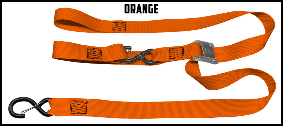Orange 1.5 inch custom picture quality polyester webbing cam strap. Design by Northwest Straps.