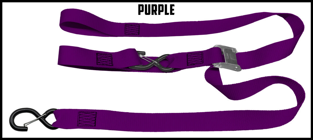 Purple 1.5 inch custom picture quality polyester webbing cam strap. Design by Northwest Straps.
