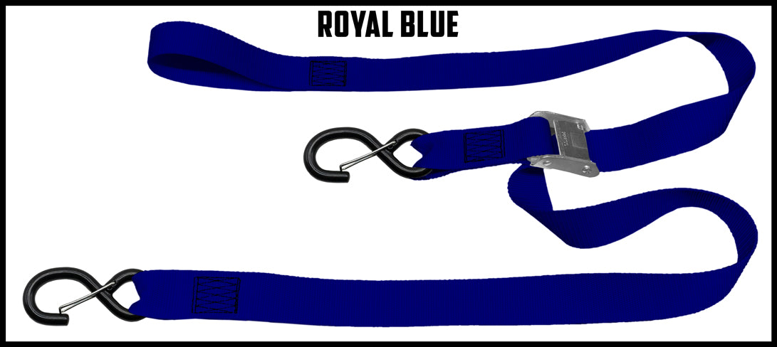Blue 1.5 inch custom picture quality polyester webbing cam strap. Design by Northwest Straps.