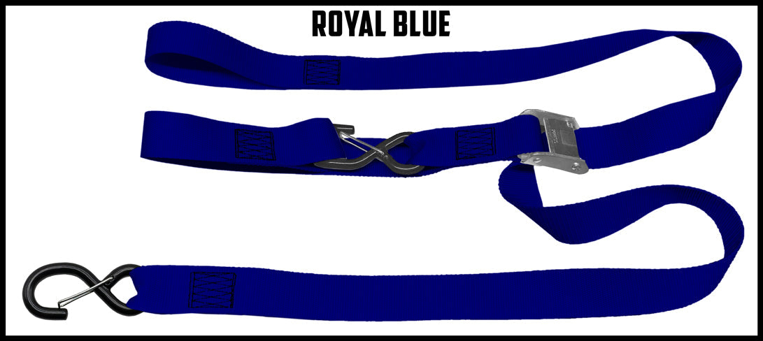 Royal blue 1.5 inch custom picture quality polyester webbing cam strap. Design by Northwest Straps.