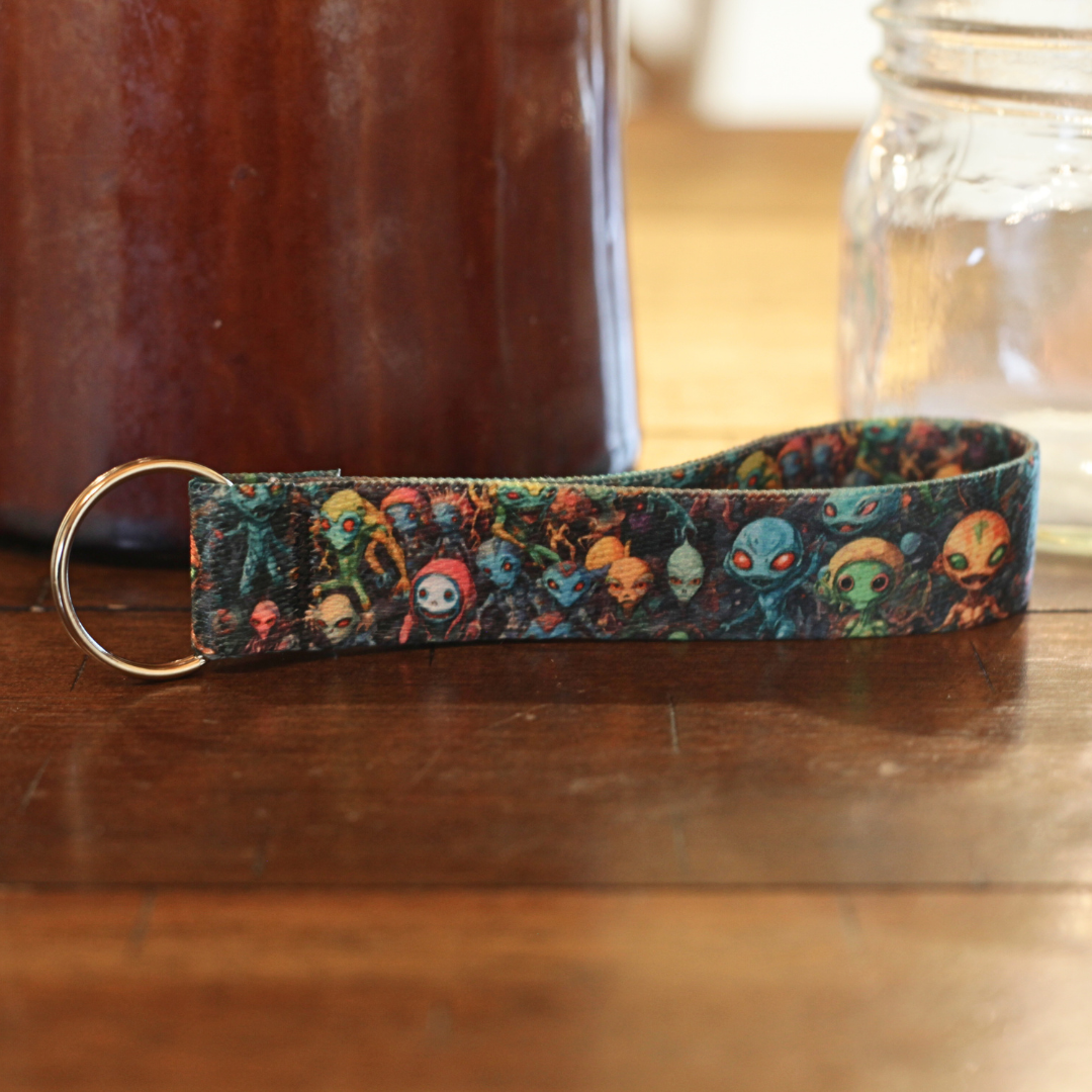 Alien Themed Cool Keychain Wristlet – Out-of-This-World Style