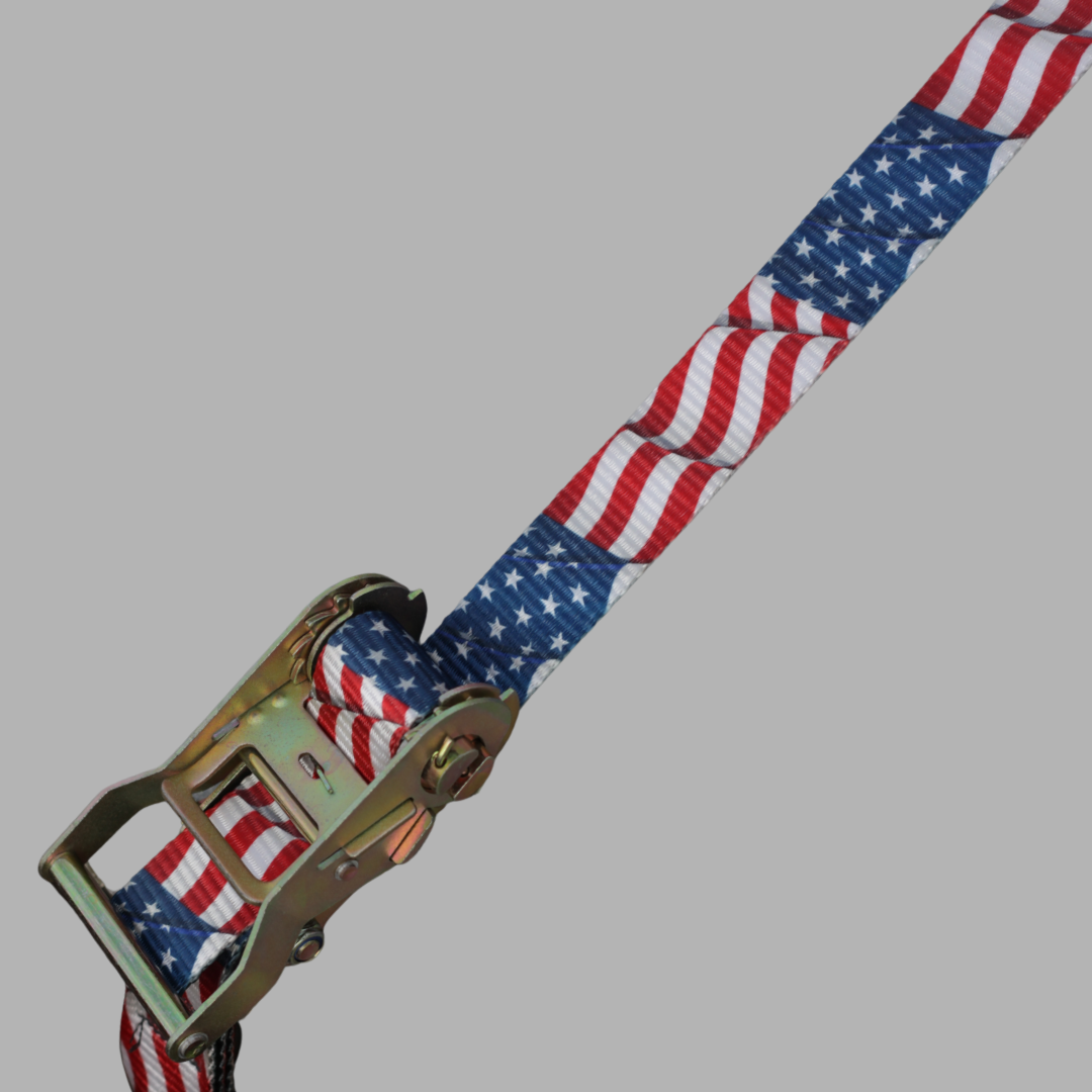 Old Glory - 1.5" American Flag Ratchet Strap