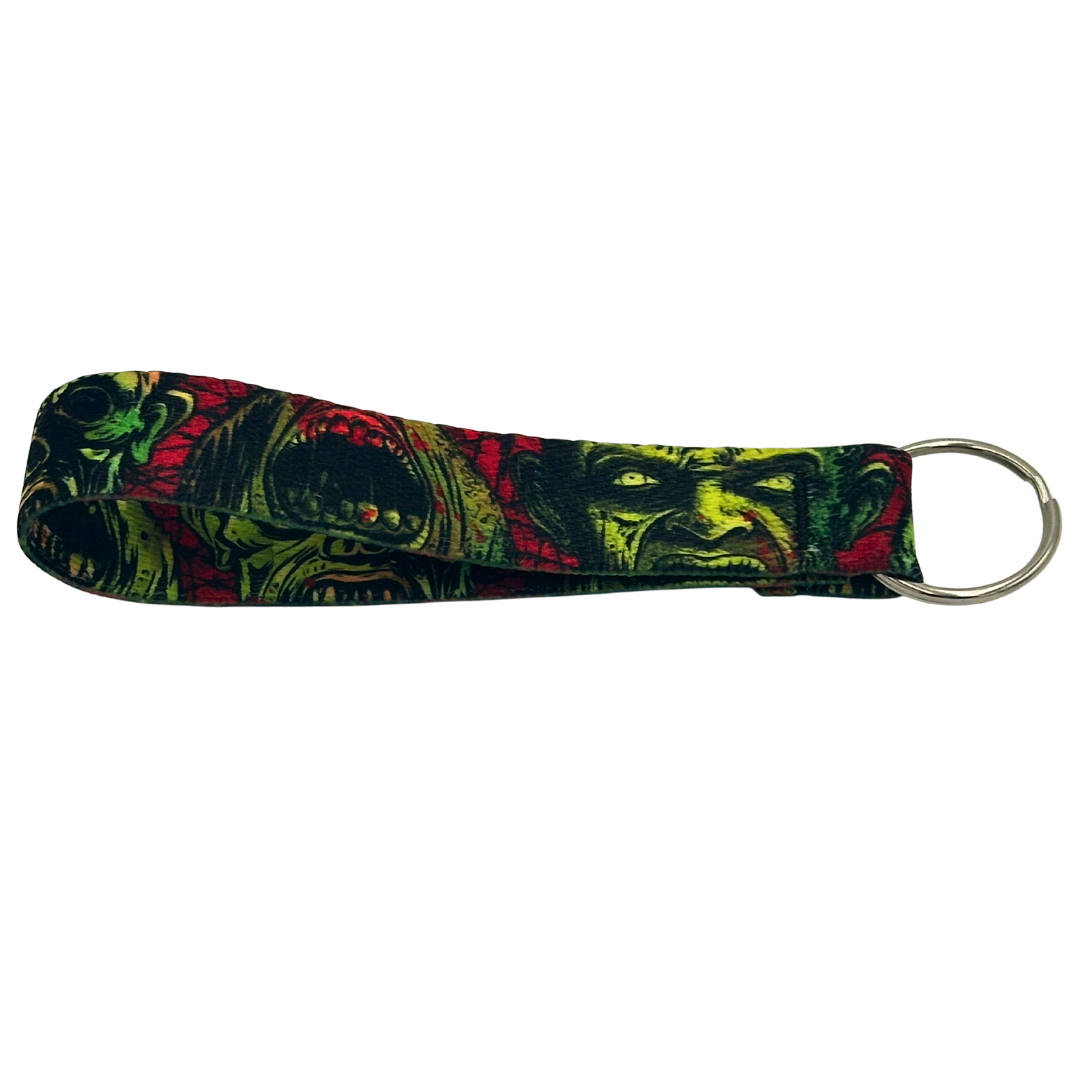 Zombie Key Fob, Perfect for backpack or purse. Goth Fashion