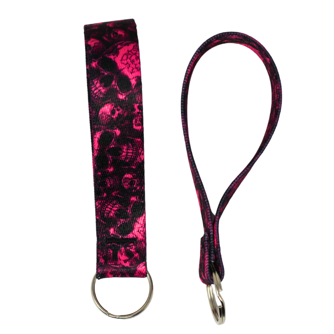 Skulls Key Fob, Perfect for backpack or purse. Goth or Punk accessory