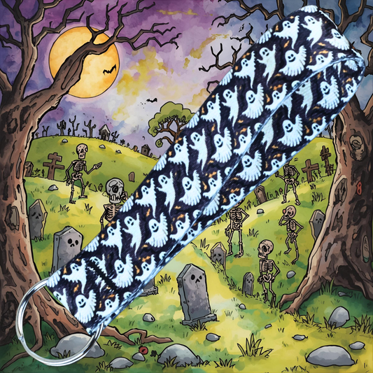 Ghosts Keychain Wrist Lanyard