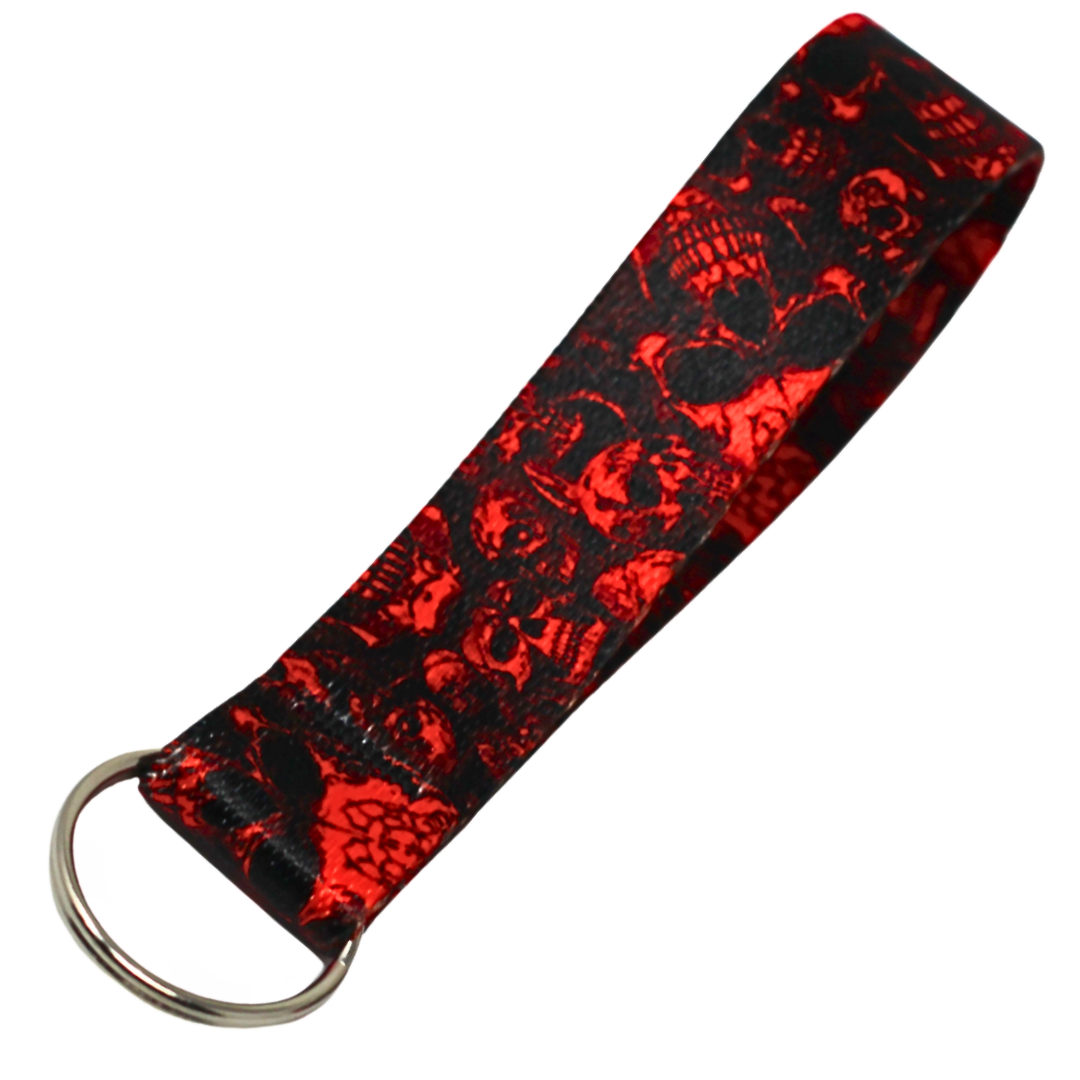 Skulls Key Fob, Perfect for backpack or purse. Goth or Punk accessory