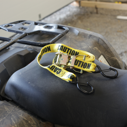 Caution Tape - 1.5" American Made Ratchet Strap