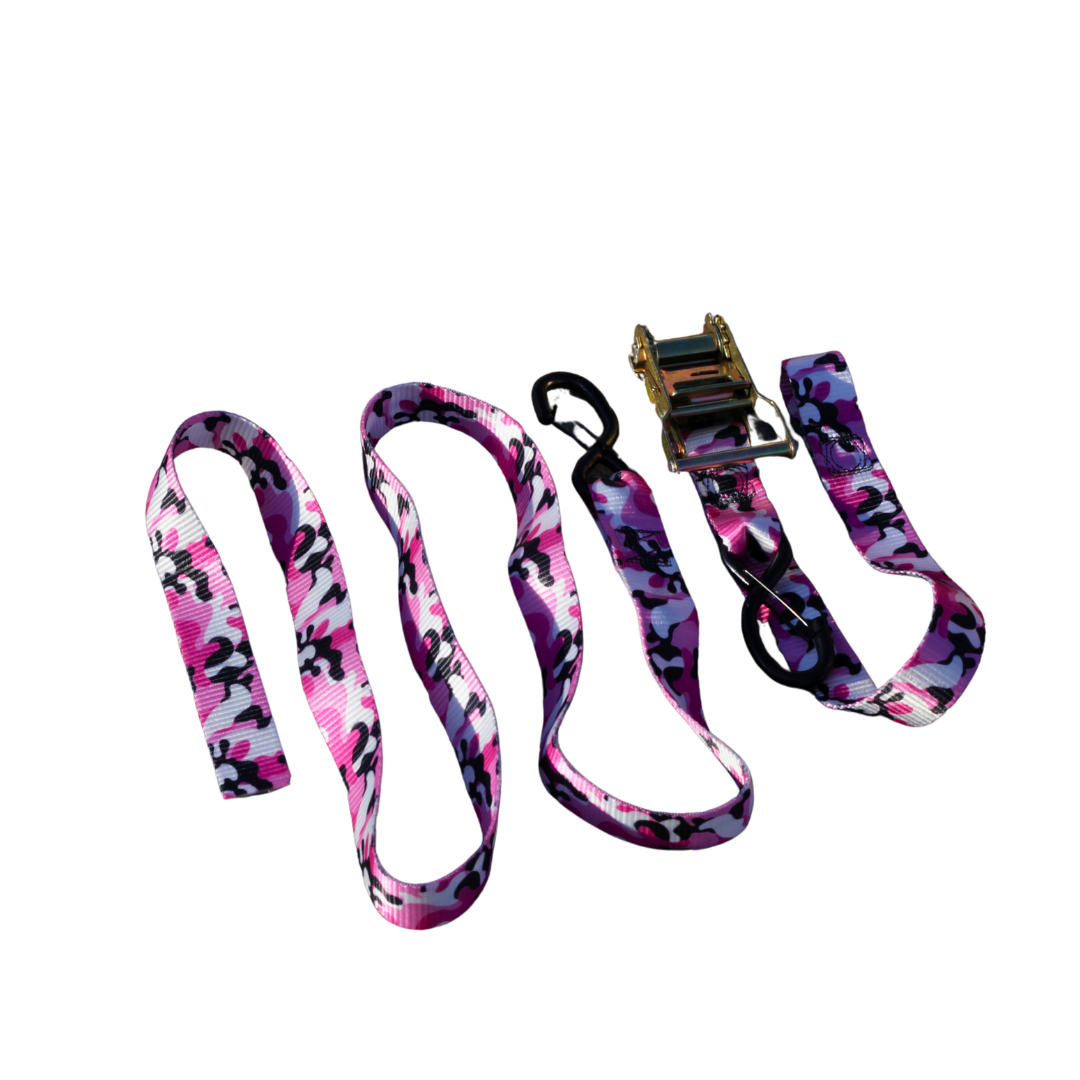 Camo -Pair of 1.5" American Made Ratchet Straps