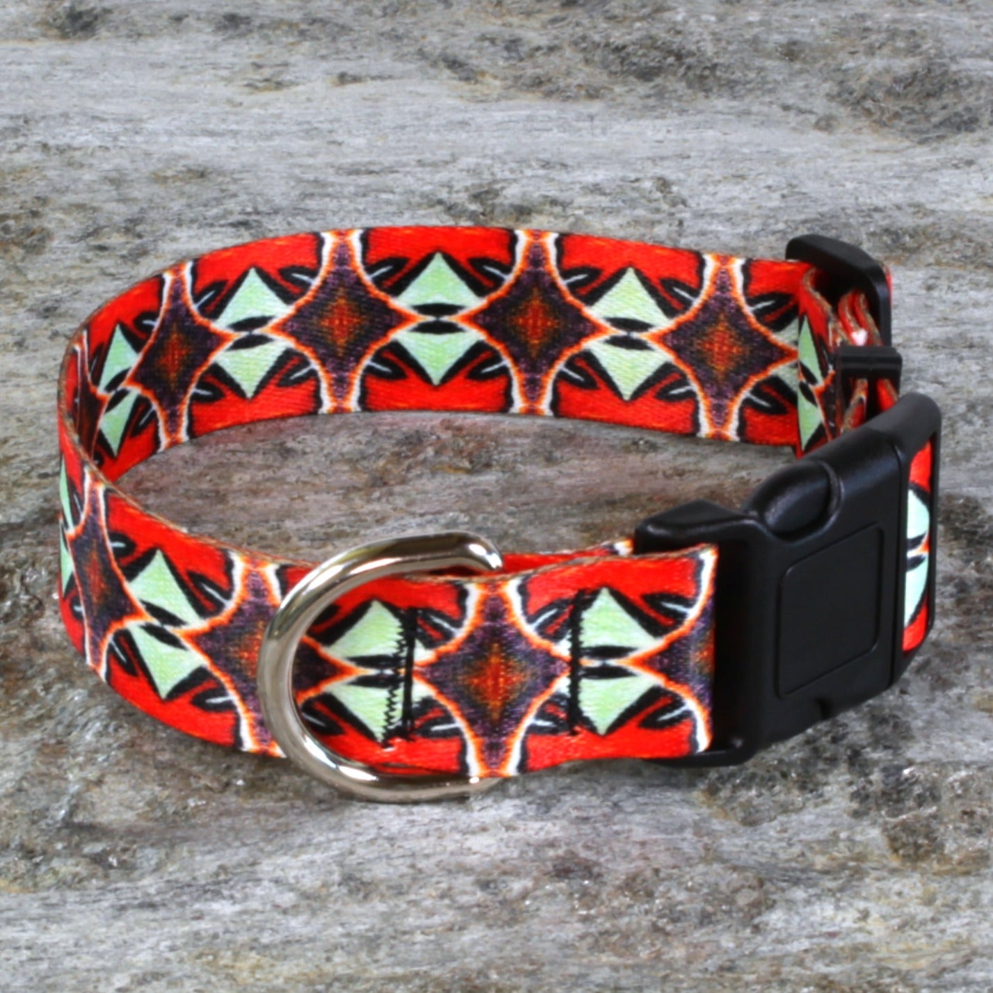 Amazing Tribal Dog Collar – Diamond Ikat Design