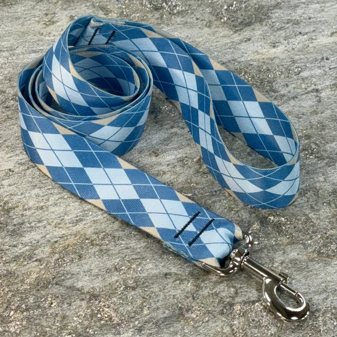 Argyle Pattern Dog Leash