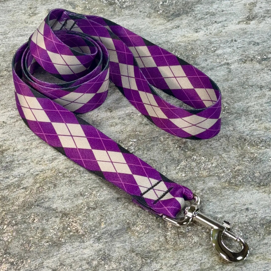 Argyle Pattern Dog Leash