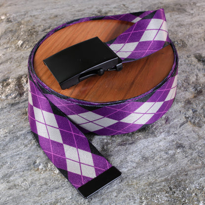 1.5" Argyle Print Belts – Patterned Web Belts