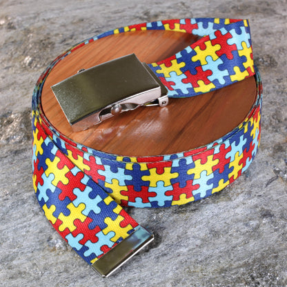 1.5" Autism Puzzle Belt