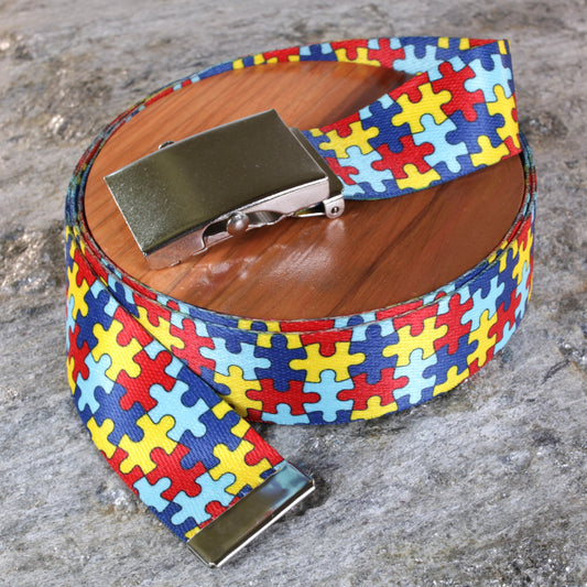 1.5" Autism Puzzle Belt