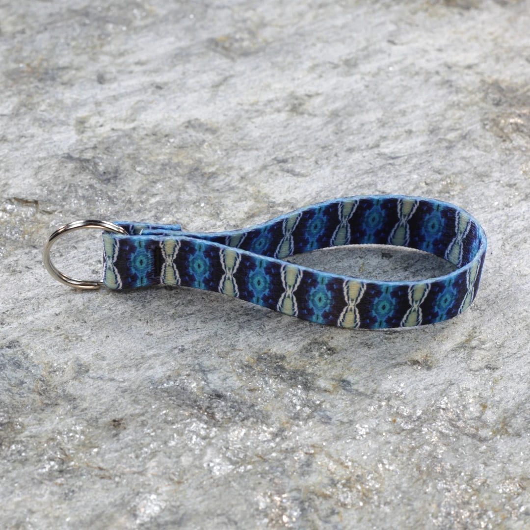 Textile Inspired Keychain Wristlet – Woven Style Key Wrist Strap