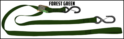 Forest green 1 inch custom picture quality polyester webbing camstrap. Design by Northwest Straps..