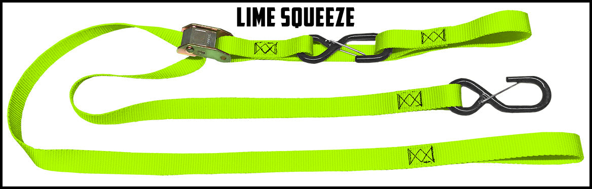 Lime squeeze green yellow 1 inch custom picture quality polyester webbing camstrap. Design by Northwest Straps.