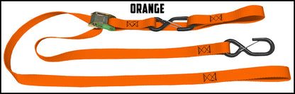 Orange 2 inch custom picture quality polyester webbing cam strap. Design by Northwest Straps.