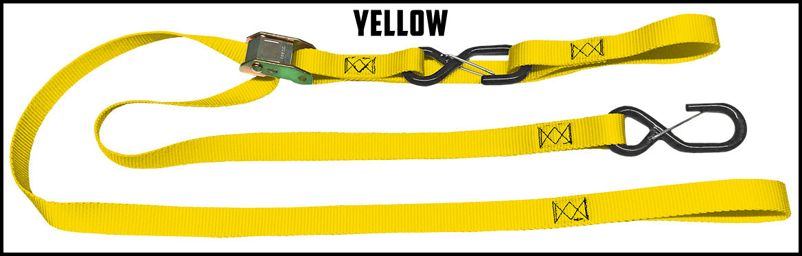 Yellow 1 inch custom picture quality polyester webbing camstrap. Design by Northwest Straps.