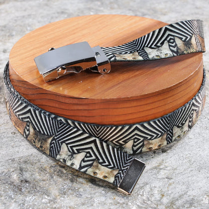 1" Slim Cat’s Surprise Belt – Optical Pattern Design