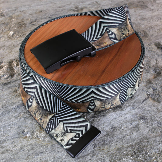 1.5" Cat’s Surprise Belt – Optical Pattern Design
