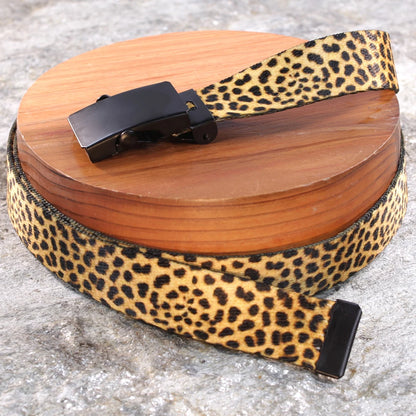 1" Slim Cheetah Print Belt – Classic Animal Pattern