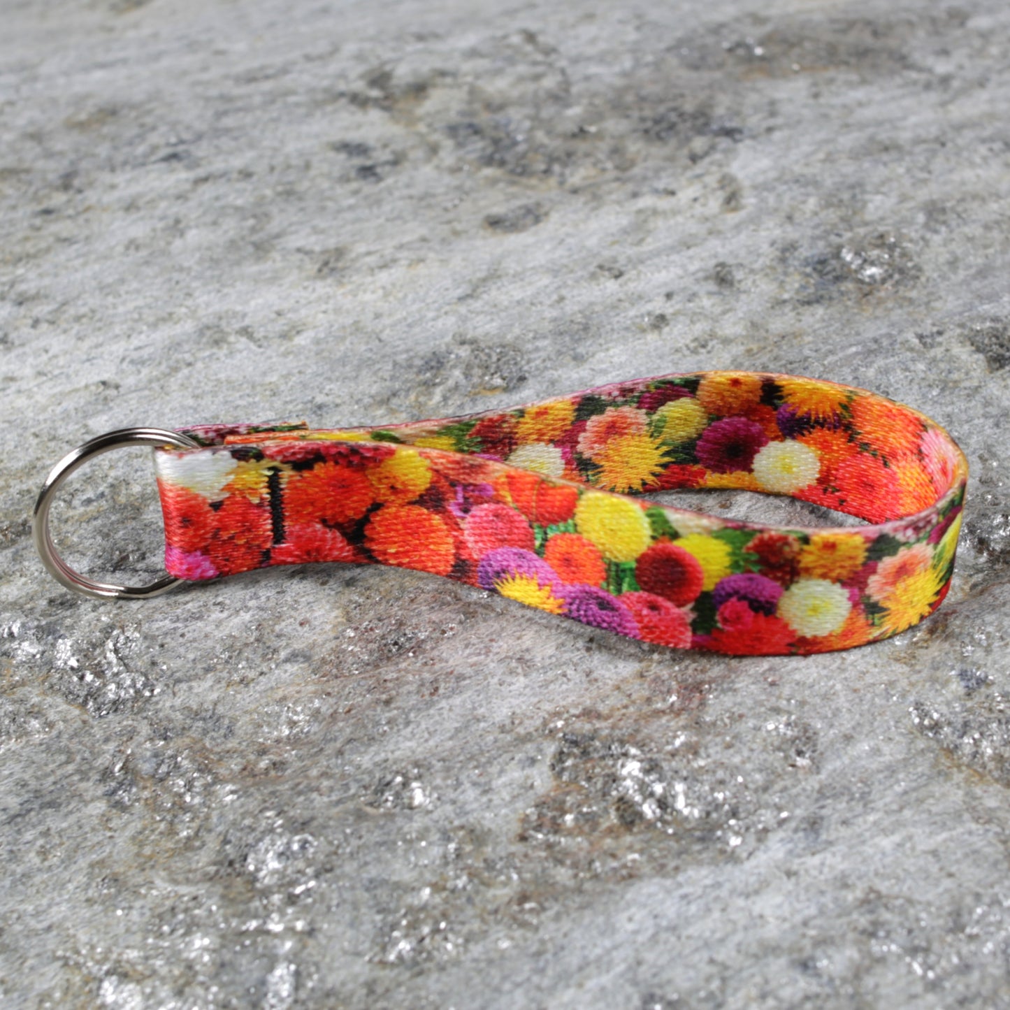 Floral Keychain Wristlet – Bright, Stylish Wrist Strap for Keys & Bags