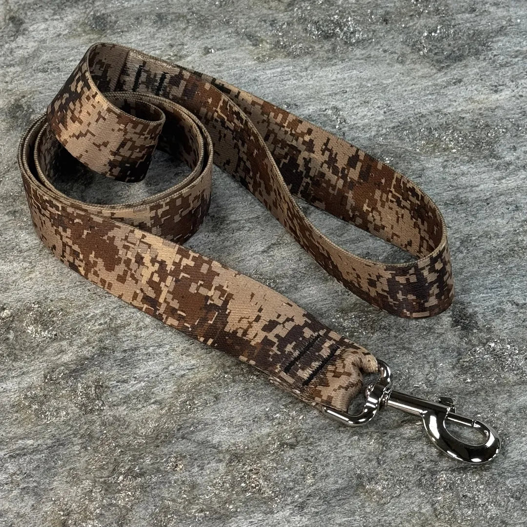 Digital Camo Pattern Dog Leash