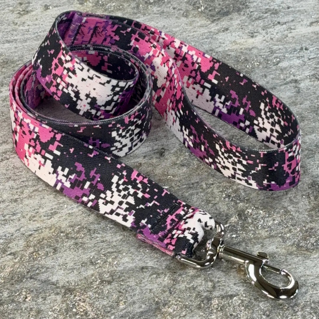 Digital Camo Pattern Dog Leash